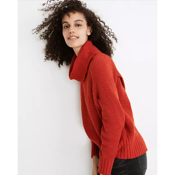 Madewell | NWOT Eastbrook Turtleneck Cross-Back Sweater Size XSmall - Picture 3 of 5
